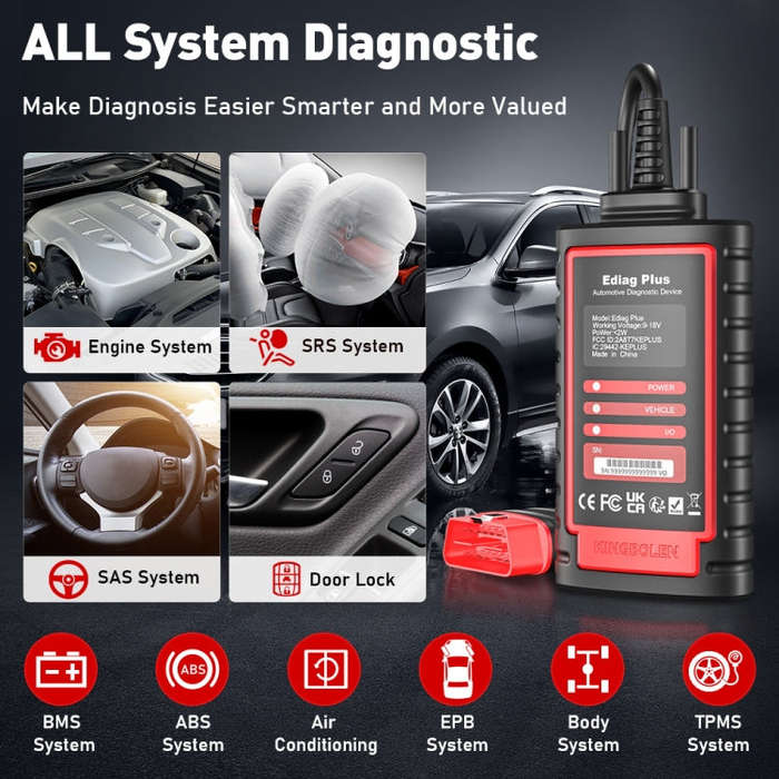 KINGBOLEN OBD2 Car Tester Diagnostics(Ediag Plus)
