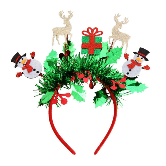 Christmas Party Dress Up New Year Headdress Christmas Decoration Colorful Stripes Headband, Style...