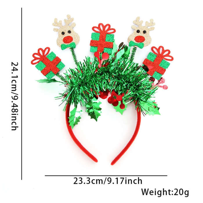 Christmas Party Dress Up New Year Headdress Christmas Decoration Colorful Stripes Headband, Style...