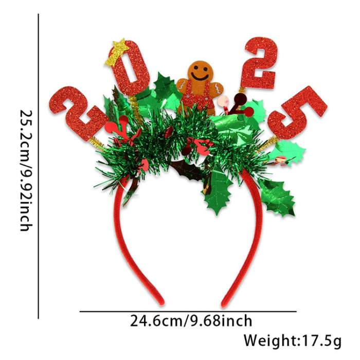 Christmas Party Dress Up New Year Headdress Christmas Decoration Colorful Stripes Headband, Style...