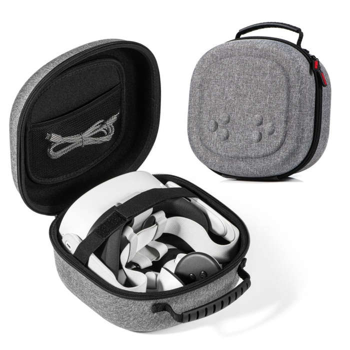 For Quest 3S STARTRC GAMES Oxford Cloth Handheld Storage Bag(Gray)