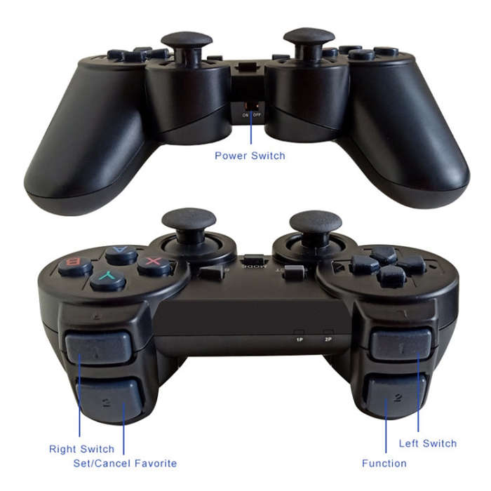 W8PRO 64G Dual System HD Wireless Joystick Retro Gaming Console With 36000+ Games US Plug