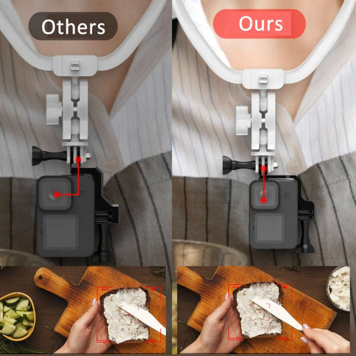 Universal  Vertical Shooting Centering Arm Bracket For Action Camera, Spec: Only Bracket