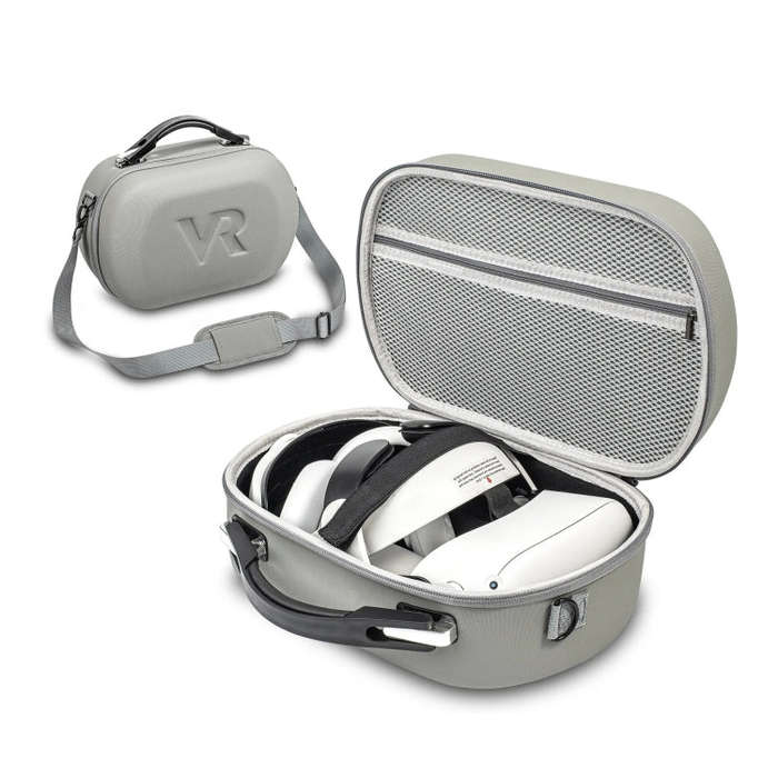 DEVASO For Quest 3S / 3 / 2 / Pro / Pico 4 Large Capacity Carrying Bag Organizer Protective Case