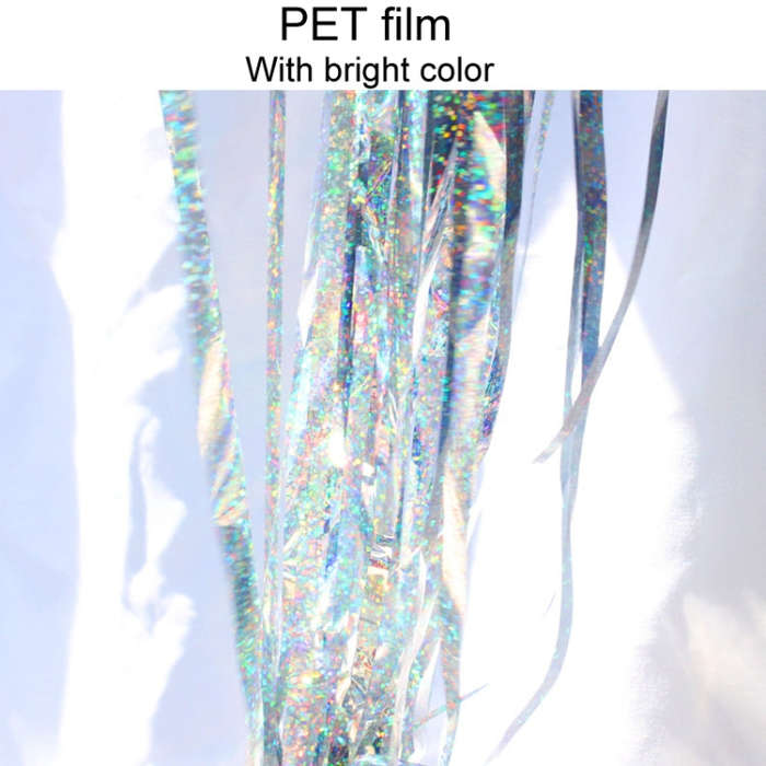 Garden Laser Reflective Bird Repellent Strips Balcony Orchard Decorative Reflective Tape(Silver)