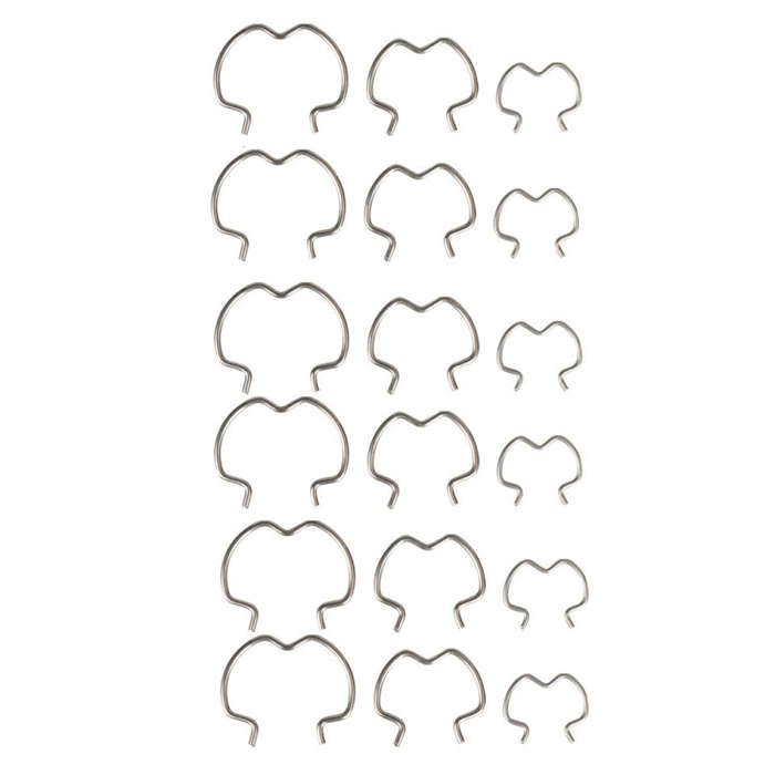 18pcs /Set Quick Connector Clip Transmission Cooler Wire Clip(Silver)