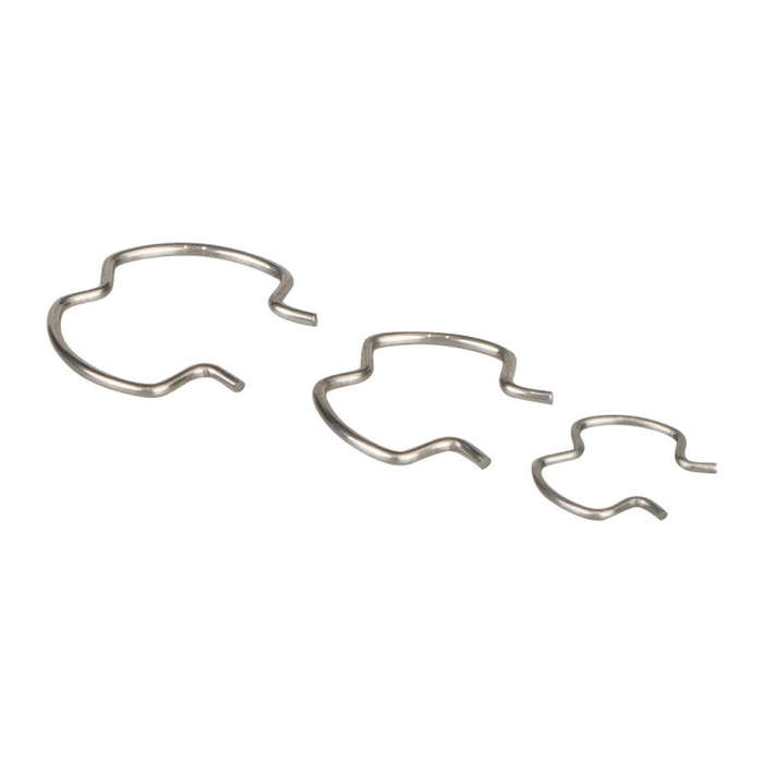 18pcs /Set Quick Connector Clip Transmission Cooler Wire Clip(Silver)