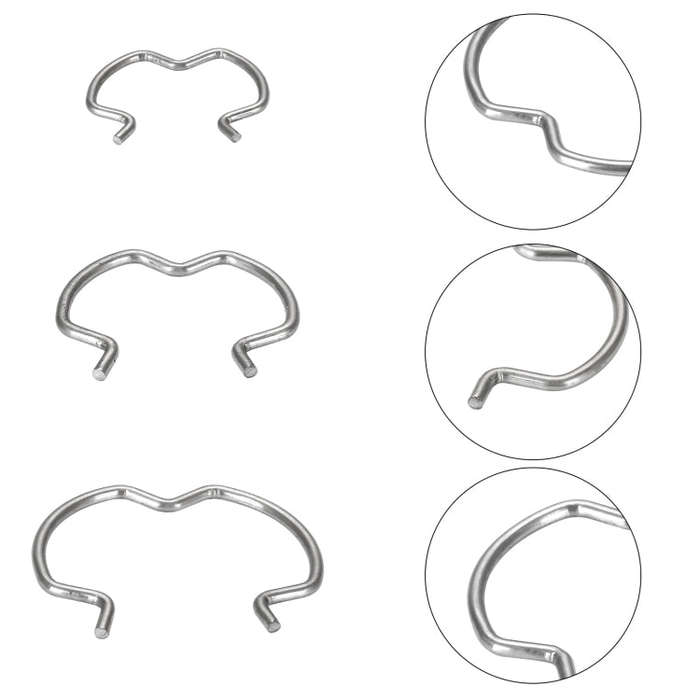 18pcs /Set Quick Connector Clip Transmission Cooler Wire Clip(Silver)