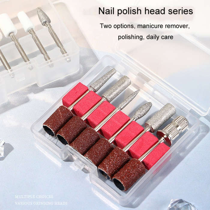 A138-1 Manicure Grinding Heads Set Nail Polishers Accessories Nail Tools