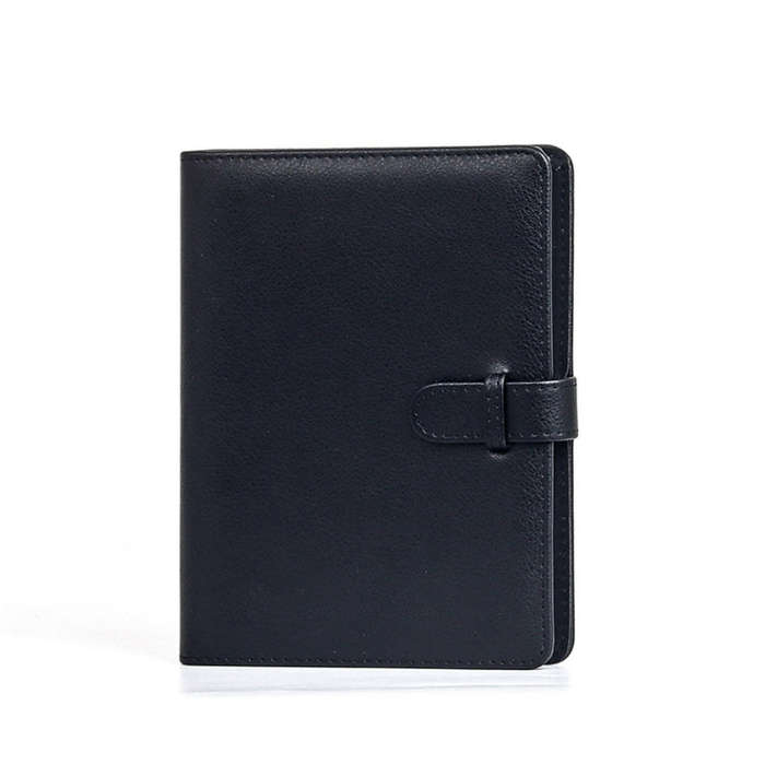 3 Inch 80 Pockets Photo Lychee Print Album Photo Book Card Album(Black)