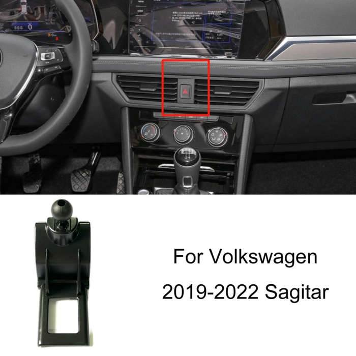 For Volkswagen Car Air Outlet Modified Mobile Phone Holder Base, Model: 19-22 Sagitar