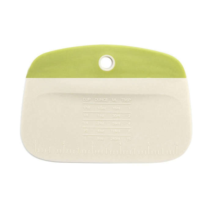 Kitchen Household Pasta Cutter Baking Plastic Squeegee Tool(Green)