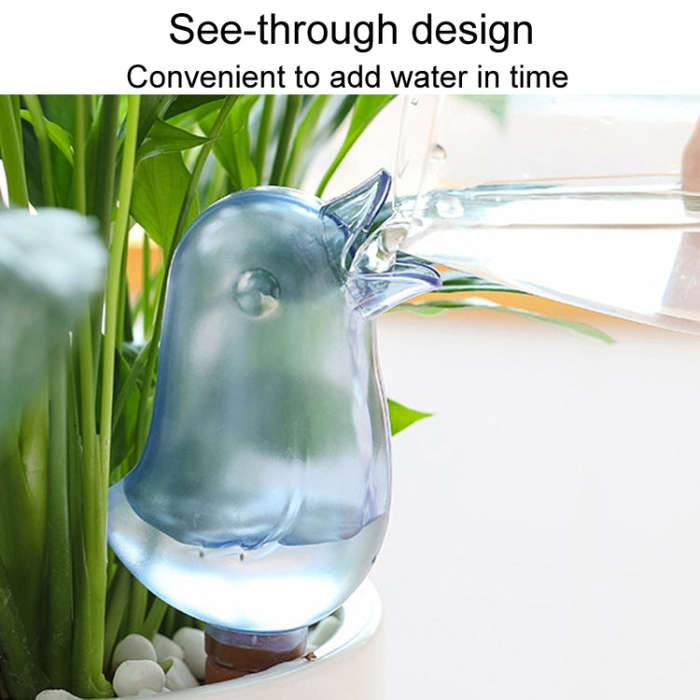 Gardening Irrigation Seepage Household Plants Potting Bird Automatic Waterer(Water Blue)