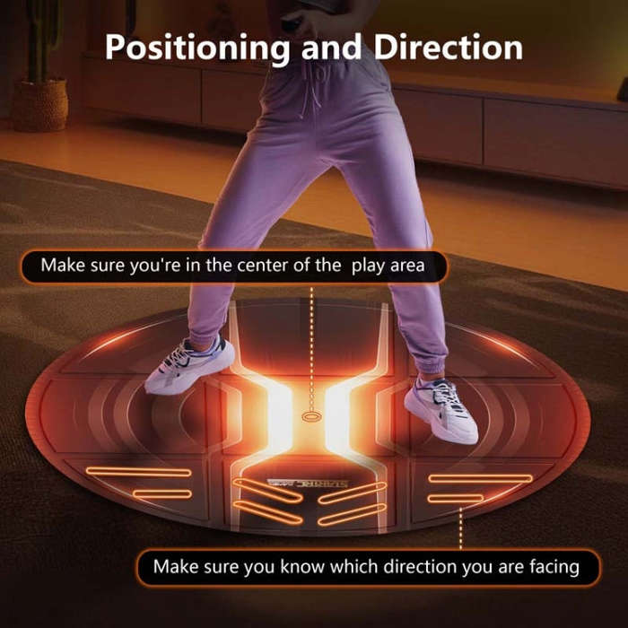 STARTRC GAMES VR Glasses Sport Game Simulation Floor Mat(Purple)