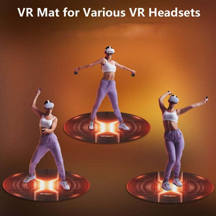 STARTRC GAMES VR Glasses Sport Game Simulation Floor Mat(Orange)