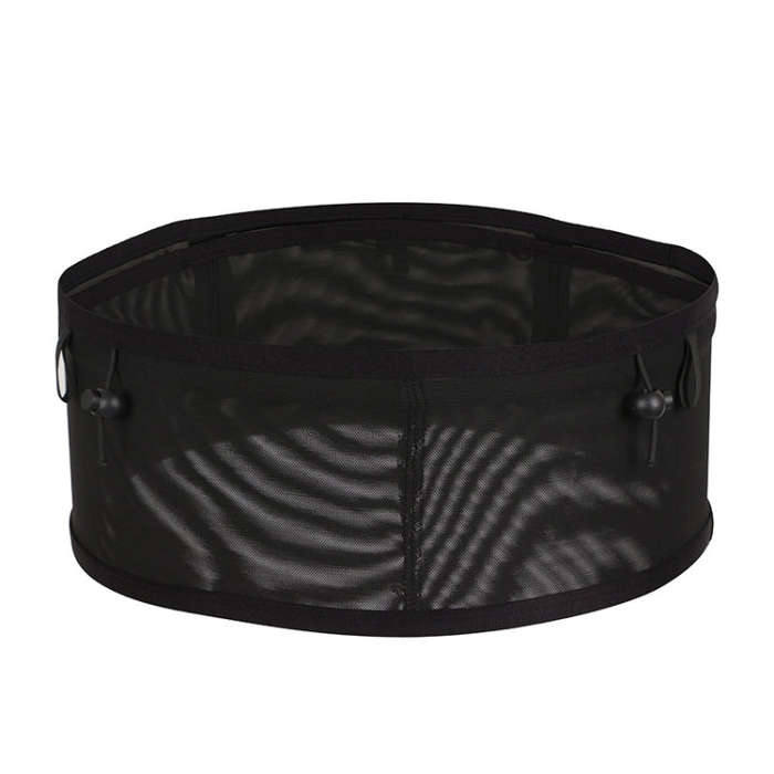 Close-fitting Sports Waist Bag Lightweight Marathon Running Belt, Size: XL(Black)