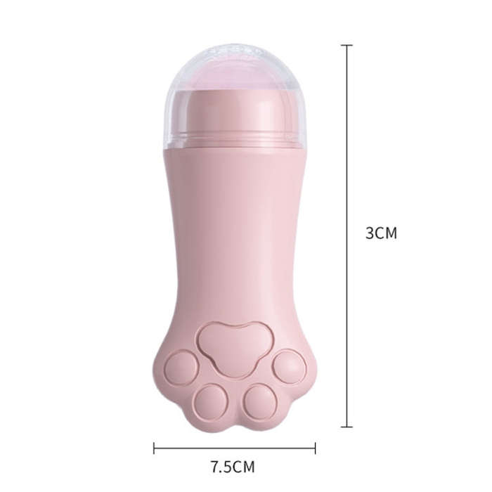 Natural Rose Quartz Face Oil Absorbing Roller Volcanic Stone Facial Skin Repair Cleansing Massage...