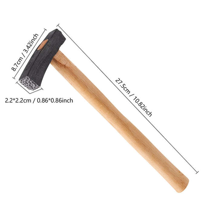 Handmade DIY Square Hammer Gold And Silver Jewelry Texture Hammer, Model: No.8
