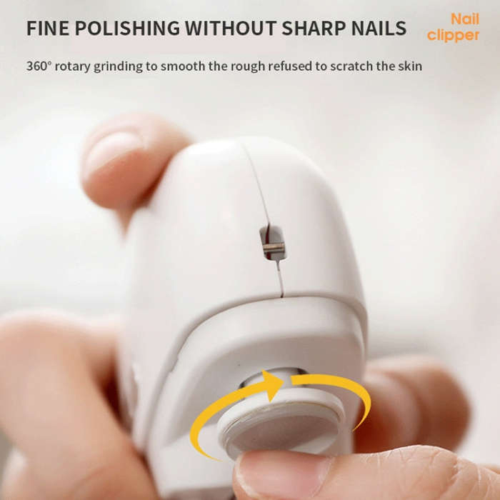 CH-705 2-in-1 Multifunctional Electric Nail Grinder with Light Children Anti-pinch Nail Clippers(...