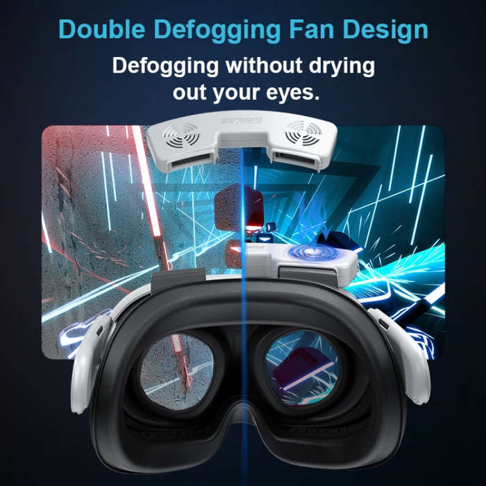 For Quest 3 STARTRC GAMES VR Air Circulation Quick Removal Breathable Replacement Mask(With Fan)