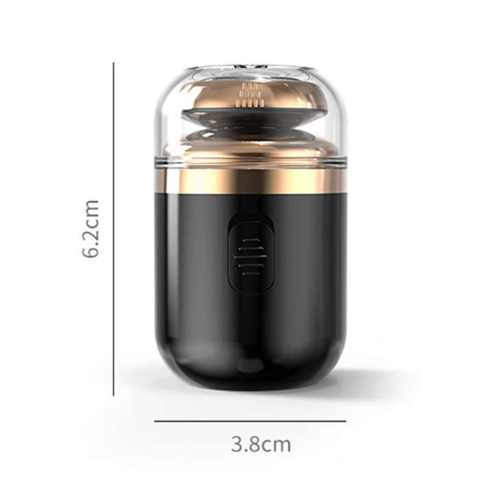 TY-500 2 in 1 Mini Portable Rechargeable Electric Shaver Shaving Razor(White)