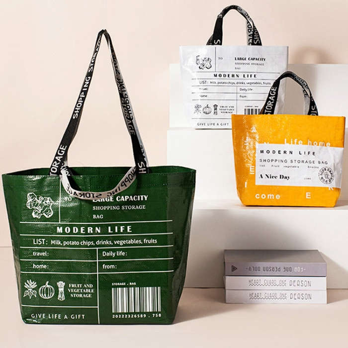 Eco-friendly Portable Large Capacity Shopping Bag Waterproof Folding Travel Bag, Color: Large Green