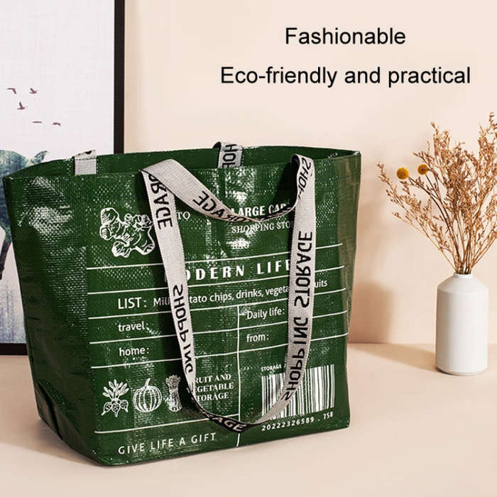 Eco-friendly Portable Large Capacity Shopping Bag Waterproof Folding Travel Bag, Color: Large Beige