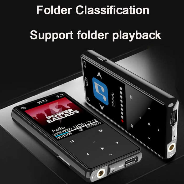 Bluetooth MP3/MP4 Music Player Portable Walkman, Memory: 8GB(Black)