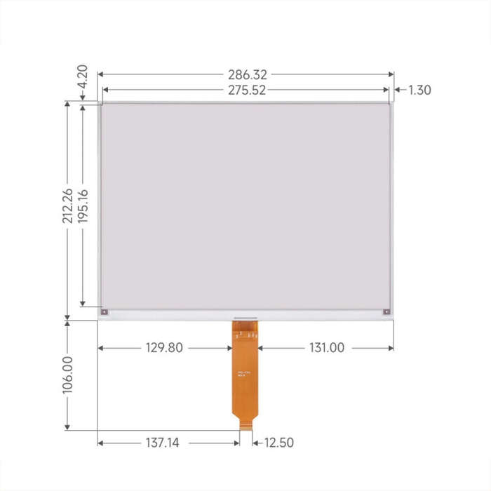 Waveshare 13.3inch 960×680 Pixels SPI Communication E-Ink Display, Spec: Module Version