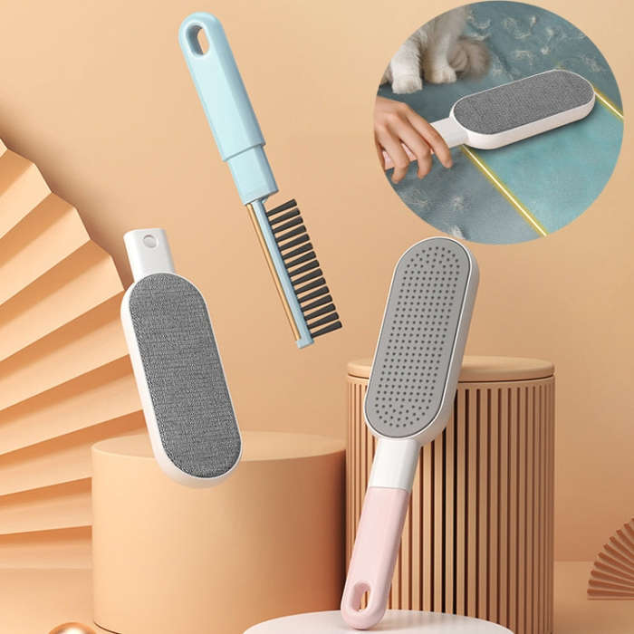 4 In 1 Static Hair Remover Brush Multi-functional Lint Clothes Hairball Remover Clean Pet Hair To...
