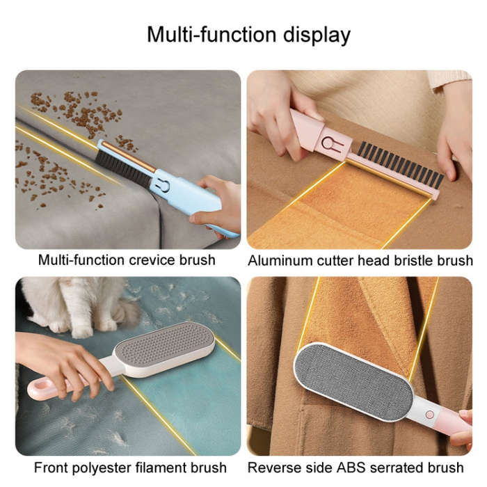 4 In 1 Static Hair Remover Brush Multi-functional Lint Clothes Hairball Remover Clean Pet Hair To...