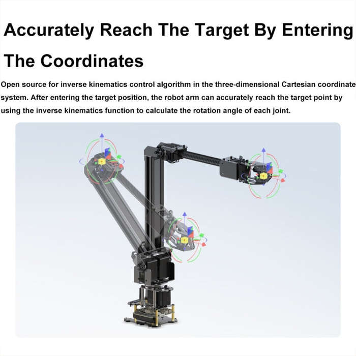 Waveshare 25118 RoArm-M2-S Desktop Robotic Arm Kit, Based On ESP32, 4-DOF(US Plug)