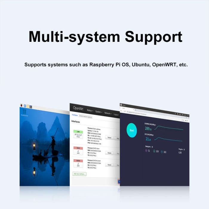 Waveshare For Raspberry Pi 5 PCIe to MiniPCIe / Gigabit Ethernet / USB 3.2 Gen1 HAT, Spec: SIM760...