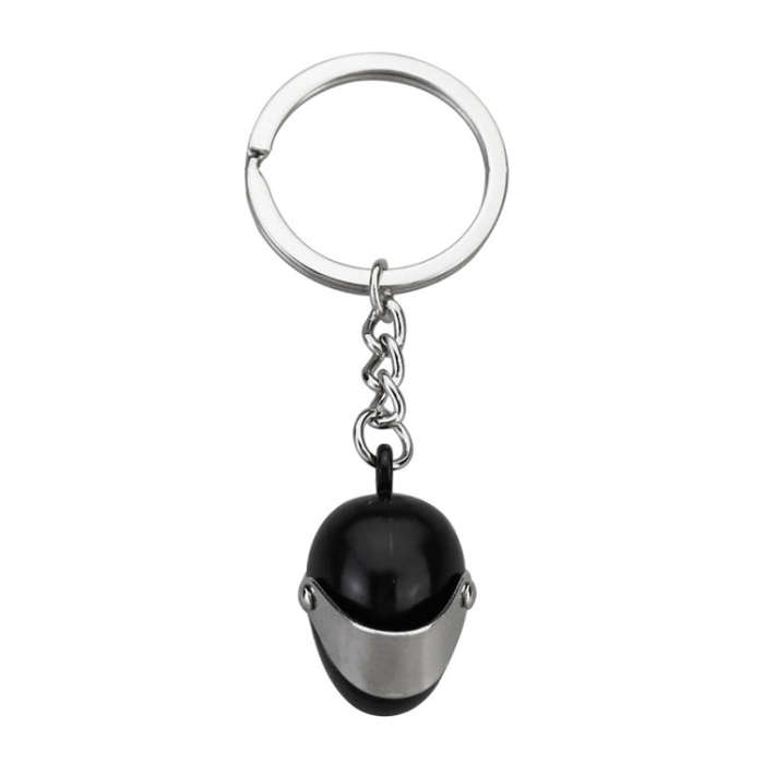 Simulation Cool Motorcycle Keychain Metal Decoration Pendant, Style: X-224 Black