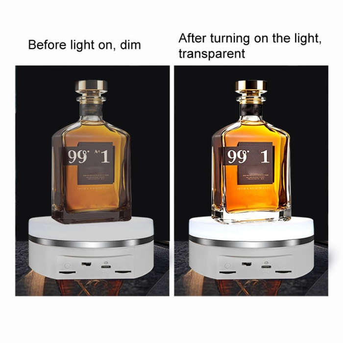 Intelligent Colourful Light Electric Speed Contro Round 360 Degree Rotating Plate Display Table, ...