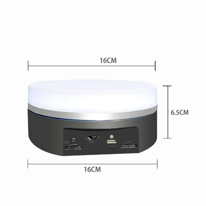 Intelligent Colourful Light Electric Speed Contro Round 360 Degree Rotating Plate Display Table, ...