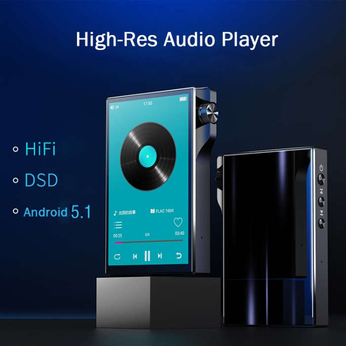 4.0 Inch Touch MP3 DSD Hard Resolution Mastering Grade Music Player, Memory: 16GB(Black)