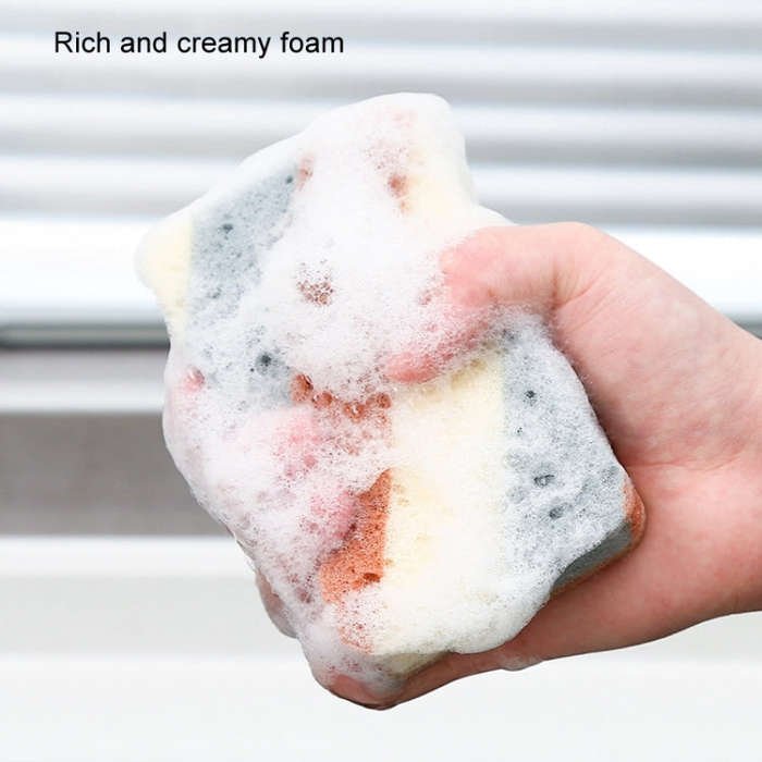5pcs Kitchen Cleaning Sponge Wipe Rag Dishcloth