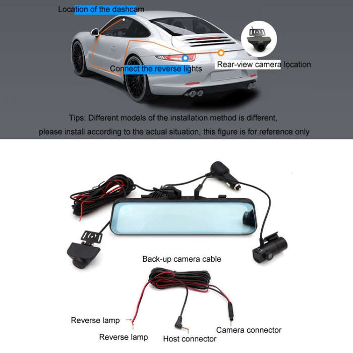 Car HD WIFI Interconnected Triple Camera Driving Recorder, Specification: WIFI Interconnection