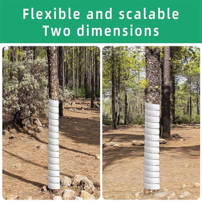 Large Plant Trunk Protector Garden Anti Nibbling Plastic Protective Cover(Green)