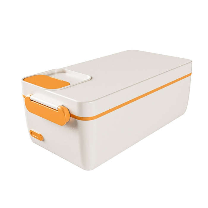 1000ml Wireless Heating Lunch Box USB Rechargeable Bento Box English Version(Yellow)