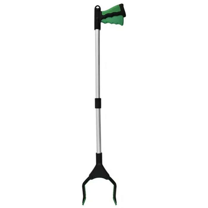 31.9 Inch Magnetic Foldable Litter Reachers Pickers Extra Long Grabber Stick(Green)