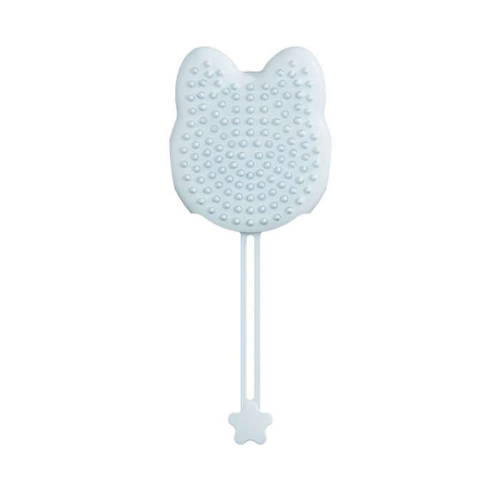 Pet Cleaning And Detangling Comb Cats And Dogs Bathing Brush, Color: Cats Ear Blue