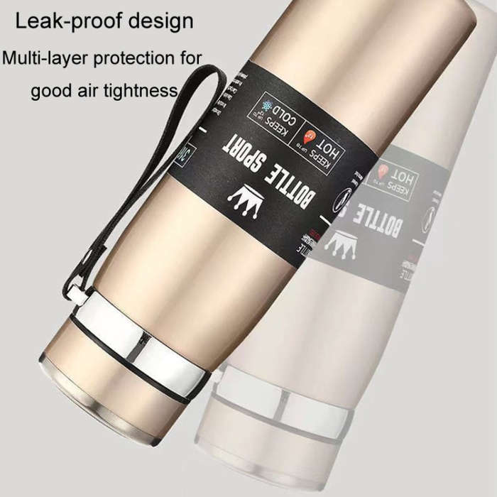 800ml 316 Stainless Steel Insulated Mug Large Capacity Vacuum Thermos Outdoor Portable Car Insula...