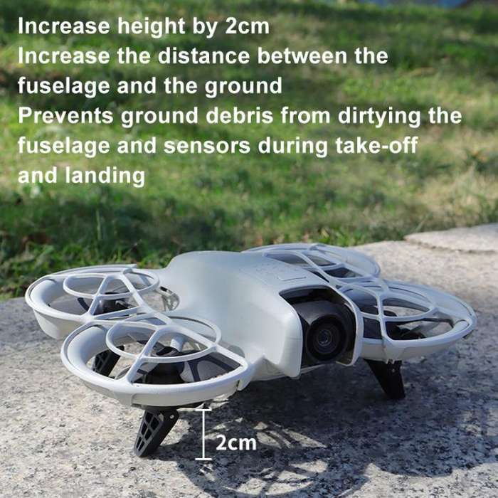 For DJI Neo CQT Booster Landing Gear Folding Small Stand(Black)