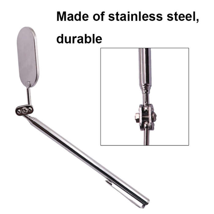 Car Universal Folding Telescopic Inspection Mirror Underbody Inspection Endoscope(Oval)