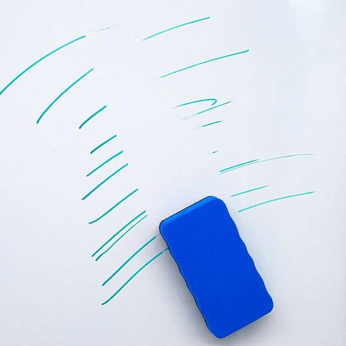 2pcs /Pack Magnetic EVA Felt Cloth Whiteboard Eraser Rectangular Wave Edge Blackboard Eraser 10.2...