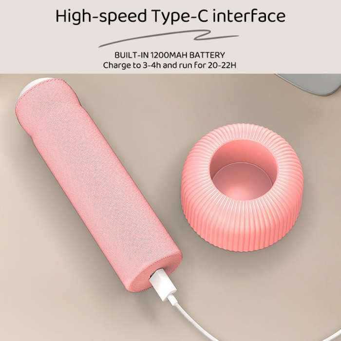 Hand Pull Night Light Rechargeable Bedroom Bedside Sleeping Lamp(Pink)