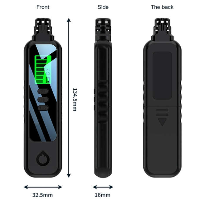 Portable Flammable Gas Methane Leak Detector Alarm(Black)