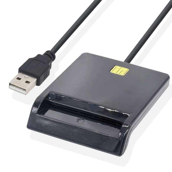 USB 2.0 IC Card / Bank Card / ID Card / SD Card Smart Reader(No Disc)